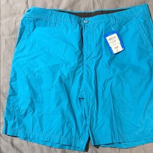 Columbia Men's Vibrant Blue Flat Front Shorts